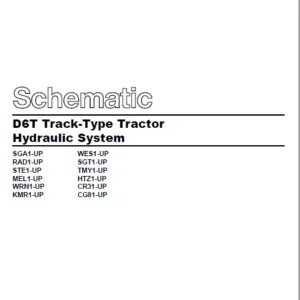 EN CAT Track Type Tractor D6T Hydraulic System Schematic Manual - PDF DOWNLOAD