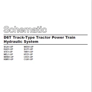 EN CAT Track Type Tractor D6T Power Train Hydraulic System Schematic  Manual - PDF DOWNLOAD