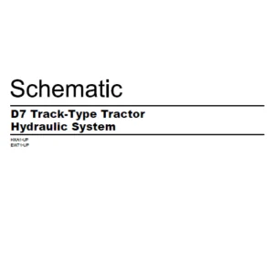 EN CAT Track Type Tractor D7 Hydraulic System  Schematic Manual - PDF DOWNLOAD