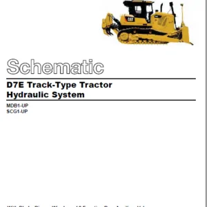 EN CAT Track Type Tractor D7E Hydraulic System  Schematic Manual  - PDF DOWNLOAD