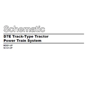 EN CAT Track Type Tractor D7E Power Train System Schematic Manual - PDF DOWNLOAD