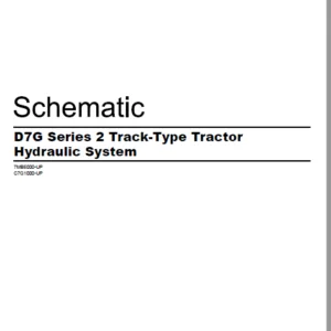 EN CAT Track Type Tractor D7G Series 2 Hydraulic System Schematic  Manual - PDF DOWNLOAD