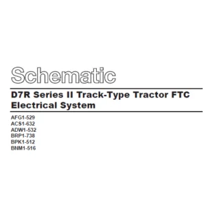 EN CAT Track Type Tractor D7R Series II FTC Electrical System  Manual - PDF DOWNLOAD