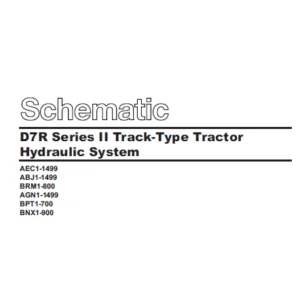 EN CAT Track Type Tractor D7R Series II Hydraulic System Schematic Manual - PDF DOWNLOAD