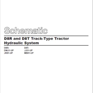 EN CAT Track Type Tractor D8R D8T Hydraulic System  Schematic Manual - PDF DOWNLOAD