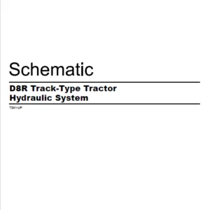 EN CAT Track Type Tractor D8R Hydraulic System Schematic Manual -  PDF DOWNLOAD