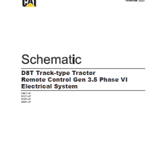 EN CAT Track Type Tractor D8T  3.5 Phase VI Electrical System Schematic  Manual - PDF DOWNLOAD