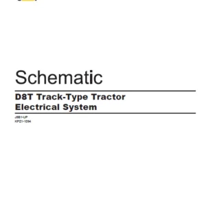 EN CAT Track Type Tractor D8T Electrical System Engine Schematic Manual - PDF DOWNLOAD
