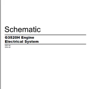 EN Cat G3520H Engine Electrical System Schematic Manual - PDF DOWNLOAD