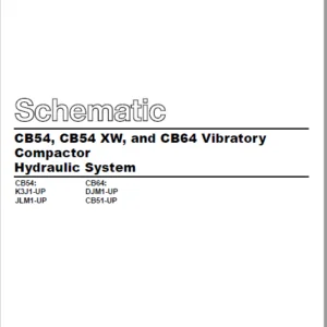 EN cat CB54  CB54 XW  and CB64 Vibratory Compactor Hydraulic System  Schematic Manual - PDF DOWNLOAD