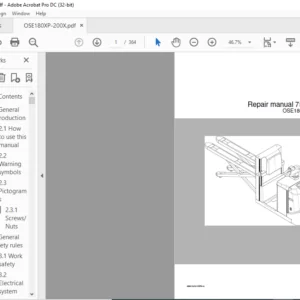 Toyota BT OSE180XP OSE200X Repair Manual 7536389-040 - PDF DOWNLOAD
