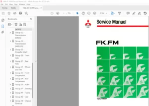 1986 1987 Mitsubishi Fuso FK FM Series Truck Service Manual - PDF DOWNLOAD
