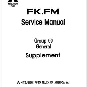 1992 1993 1994 1995 Mitsubishi Fuso Truck FK FM Series Service Manual - PDF DOWNLOAD