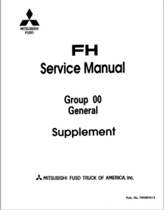 1992-1995 Mitsubishi Fuso FH Series Truck Service Manual - PDF DOWNLOAD