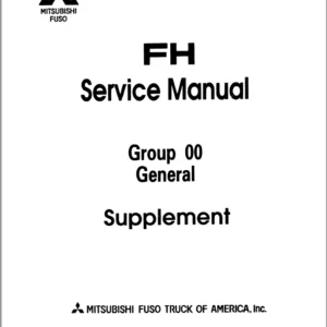 1992-1995 Mitsubishi Fuso FH Series Truck Service Manual - PDF DOWNLOAD