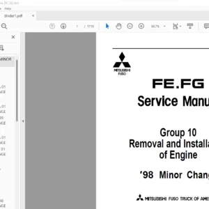 1996-2001 Mitsubishi FUSO FE FG Truck (USA) Service Manual - PDF DOWNLOAD