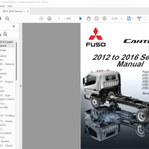 2012-2016 Mitsubishi Fuso Canter FE FG Series Truck Service Manual - PDF DOWNLOAD