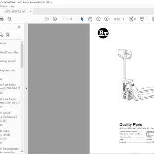 BT L23X; BT L23QX; BT L23UX; BT L23UQX Quality Parts Manual - PDF DOWNLOAD