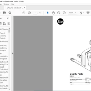 BT LPE240 Quality Parts Manual - PDF DOWNLOAD