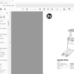 BT LR 2.0 Quality Parts Manual - PDF DOWNLOAD