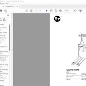 BT LR 2.0 Quality Parts Manual - PDF DOWNLOAD