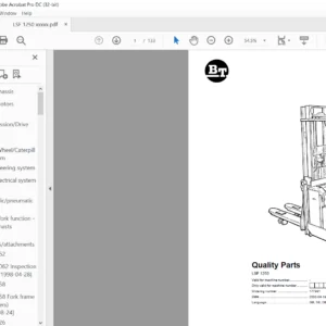 BT LSF 1250 Quality Parts Manual - PDF DOWNLOAD