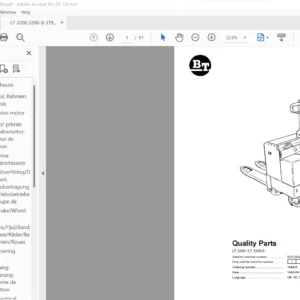 BT LT 2200 LT 2200-8 Quality Parts Manual - PDF DOWNLOAD
