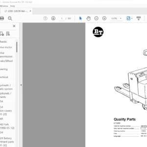 BT LT 2200 Quality Parts Manual - PDF DOWNLOAD