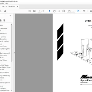 BT MO 15 Order Picker Truck Parts Catalogue Manual - PDF DOWNLOAD