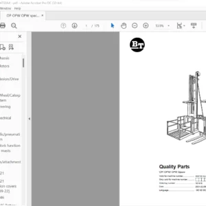 BT OP OPW OPW Space Quality Parts Manual - PDF DOWNLOAD