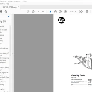 BT OS 1.8 X Quality Parts Manual - PDF DOWNLOAD
