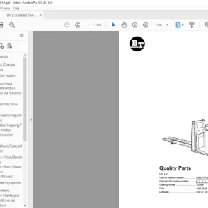 BT OS 2.0 Quality Parts Manual - PDF DOWNLOAD