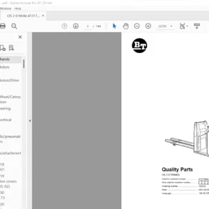 BT OS 2.0 TRINKS Quality Parts Manual - PDF DOWNLOAD