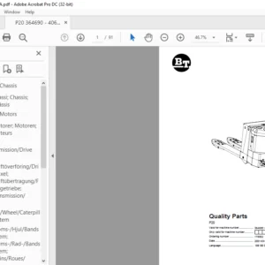 BT P20 Quality Parts Manual - PDF DOWNLOAD
