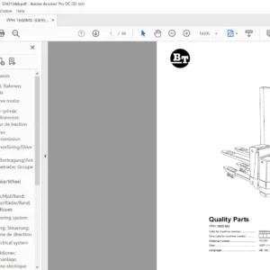 BT PPH 1600 MX Quality Parts Manual - PDF DOWNLOAD