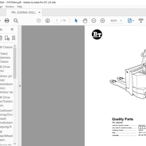 BT PPL 2000 MX Quality Parts Manual - PDF DOWNLOAD