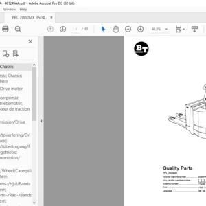 BT PPL 2000MX Quality Parts Manual - PDF DOWNLOAD
