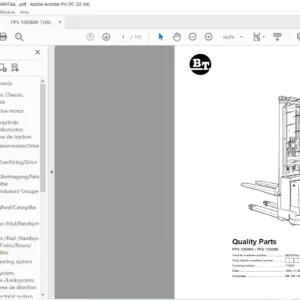 BT PPS 1000MX PPS 1200MX Quality Parts Manual - PDF DOWNLOAD