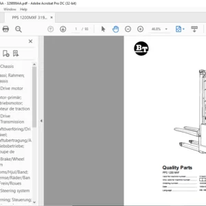 BT PPS 1200 MXF Quality Parts Manual – PDF DOWNLOAD
