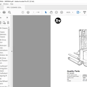 BT PPS 1200 MXS Parts Manual - PDF DOWNLOAD