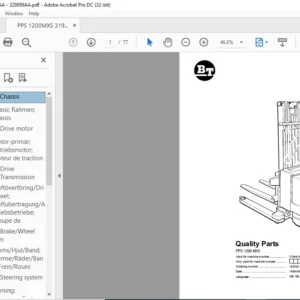 BT PPS 1200 MXS Quality Parts Manual - PDF DOWNLOAD
