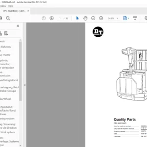 BT PPS 1600 MXD Quality Parts Manual - PDF DOWNLOAD