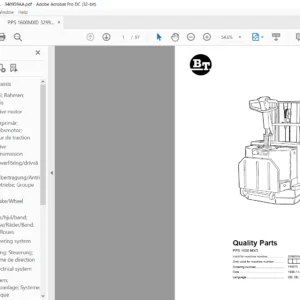 BT PPS 1600 MXD Quality Parts Manual - PDF DOWNLOAD