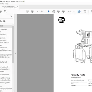 BT PPS 1600MXD CP Quality Parts Manual - PDF DOWNLOAD
