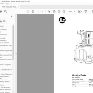 BT PPS 1600MXD Quality Parts Manual - PDF DOWNLOAD