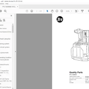 BT PPS 1600MXD Quality Parts Manual - PDF DOWNLOAD