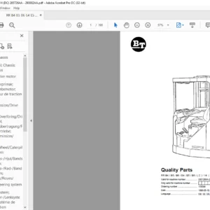 BT RR B4 B5 B6 E4 E5 E6 (C) 14 (DC) Quality Parts Manual - PDF DOWNLOAD