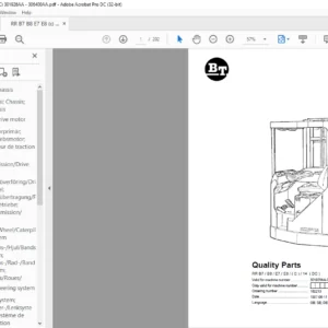BT RR B7 B8 E7 E8 (C) 14 (DC) Quality Parts Manual - PDF DOWNLOAD