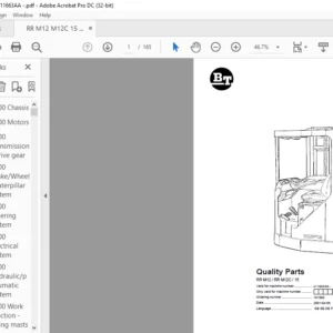 BT RR M12 RR M12C 15 Quality Parts Manual - PDF DOWNLOAD