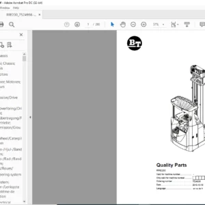 BT RRE200 Quality Parts Manual - PDF DOWNLOAD